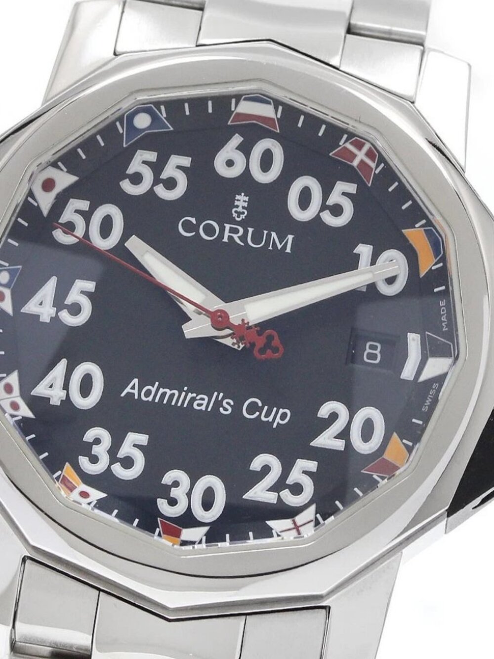 CORUM Admirals cup 01.0010 Date Black Dial Automatic Men's Watch